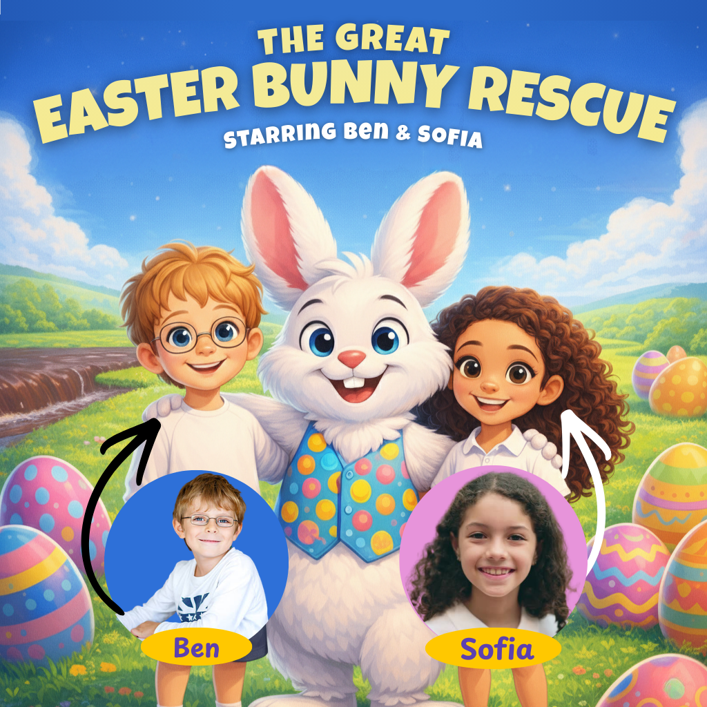 Easter Story Cover featuring two princesses - Example